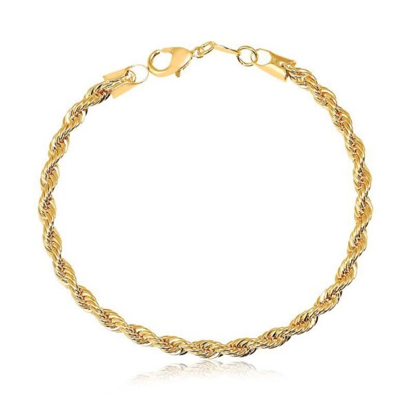 Pulseira Feminina cordão baiano banhado a ouro 18k - Image 2