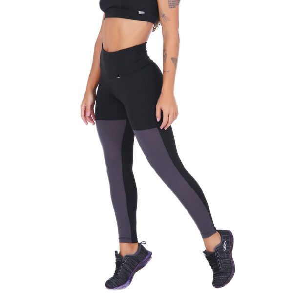 Legging Fitness Tijolinho Cinza Academia - Image 3