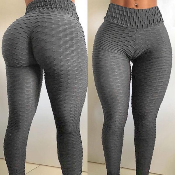 Calça Legging Bolha Suplex Cós Alto Empina Bumbum Fitness Suplex 3D  Textura Flocada - Image 4