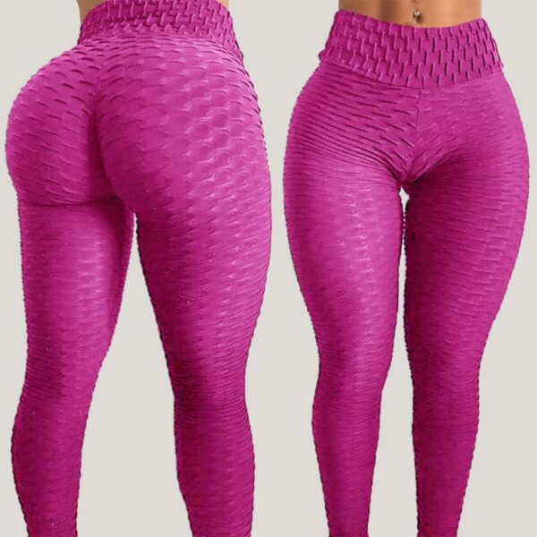 Calça Legging Bolha Suplex Cós Alto Empina Bumbum Fitness Suplex 3D  Textura Flocada - Image 6