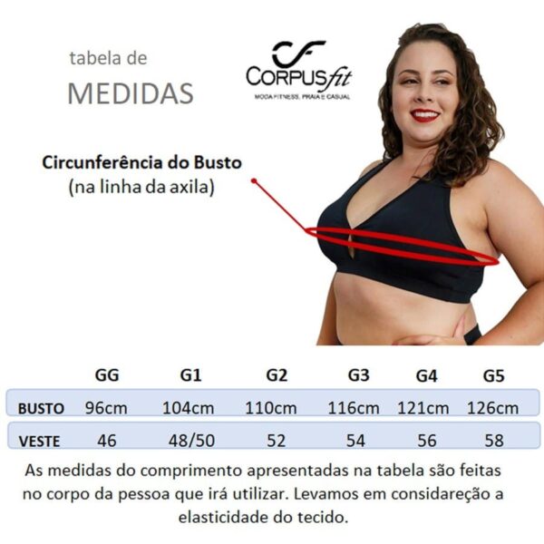 Top Nadador Fitness Plus Size Feminino Academia com Bojo Não Quebra Alta Sustentação Curve - Image 13